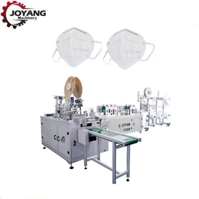 Automatic FFP2 4 Ply KN 95 Respirator Without Valve Face Mask Making machine Non Woven Mask Machine