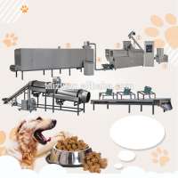 pet dog food making machine crispy kibble pet food extruder manufacturing machine